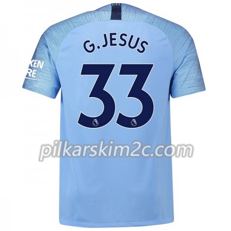 Koszulka Manchester City G.Jesus 33 Główna 2018-2019 - Koszulki Piłkarskie